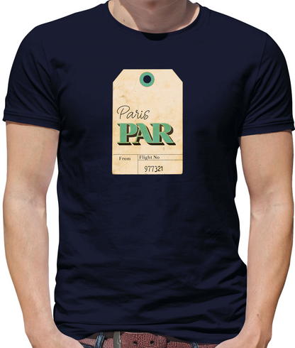 Paris Travel Tag T Shirt