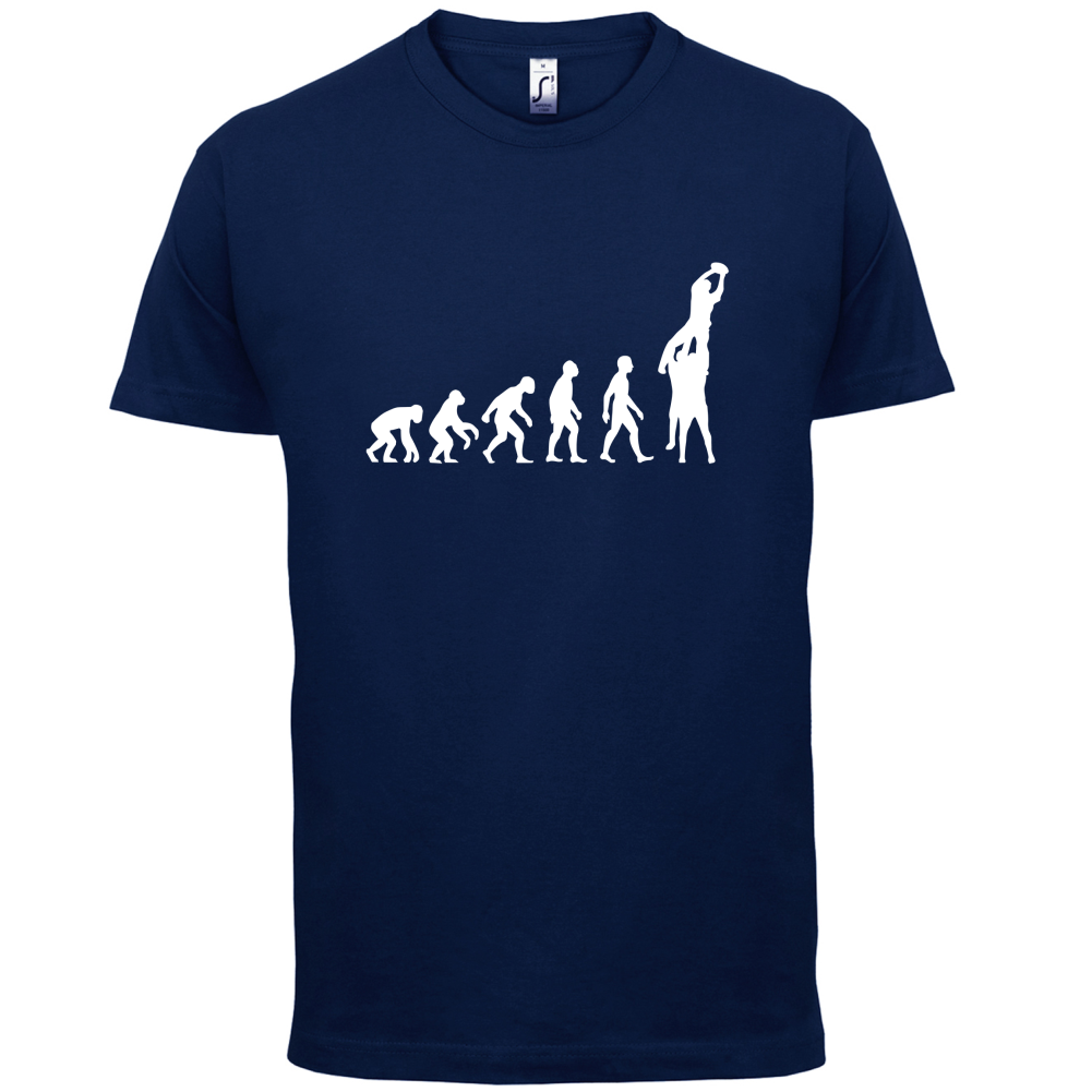Evolution of Rugby Line Out T Shirt