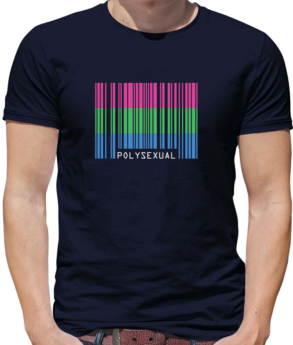 LGBT Barcode Flags - PolySexual T Shirt