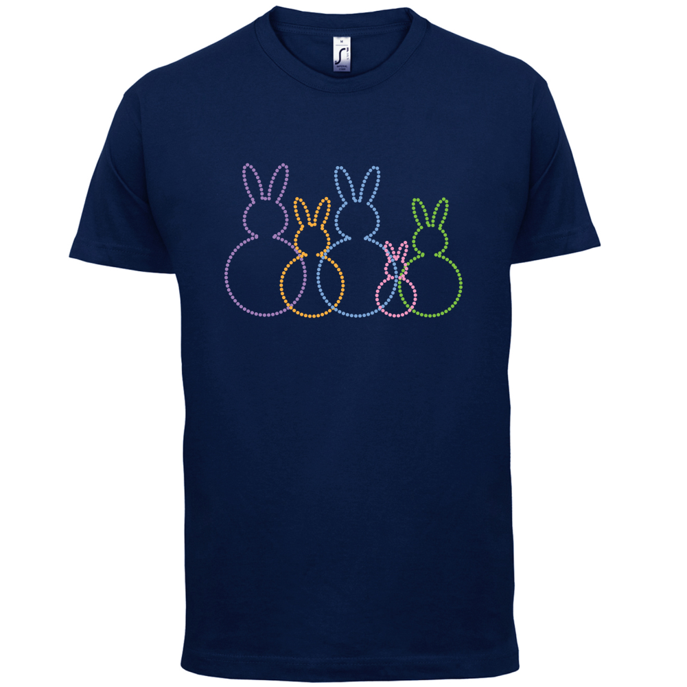 Bunny Family Outline T Shirt