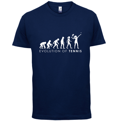 Evolution Of Woman Tennis T Shirt