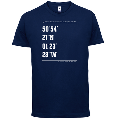 Stadium Coordinates Southampton T Shirt