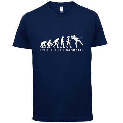 Evolution Of Woman Handball T Shirt