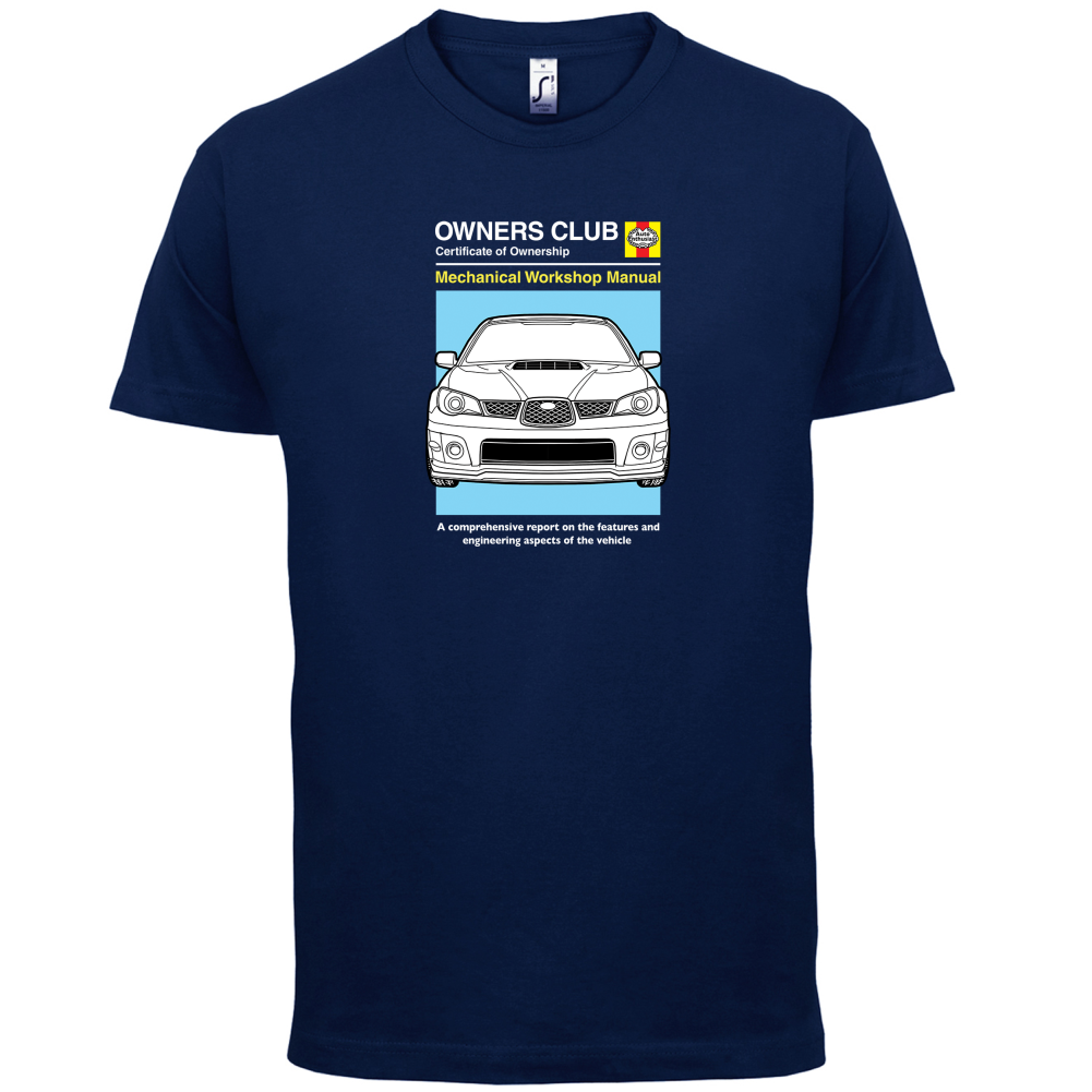 Car Owners Manual Impreza T Shirt