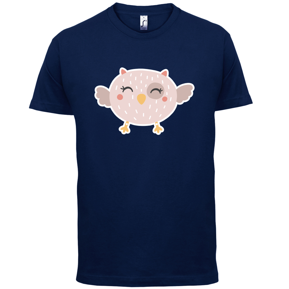 Smiley Face Baby Owl T Shirt