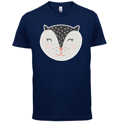 Smiley Face Badger T Shirt
