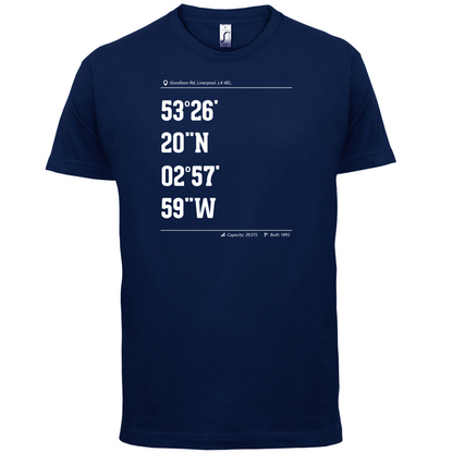 Stadium Coordinates Evertonians T Shirt
