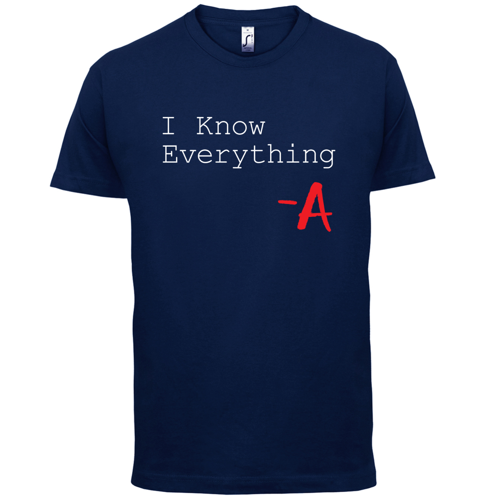 I Know Everything T Shirt
