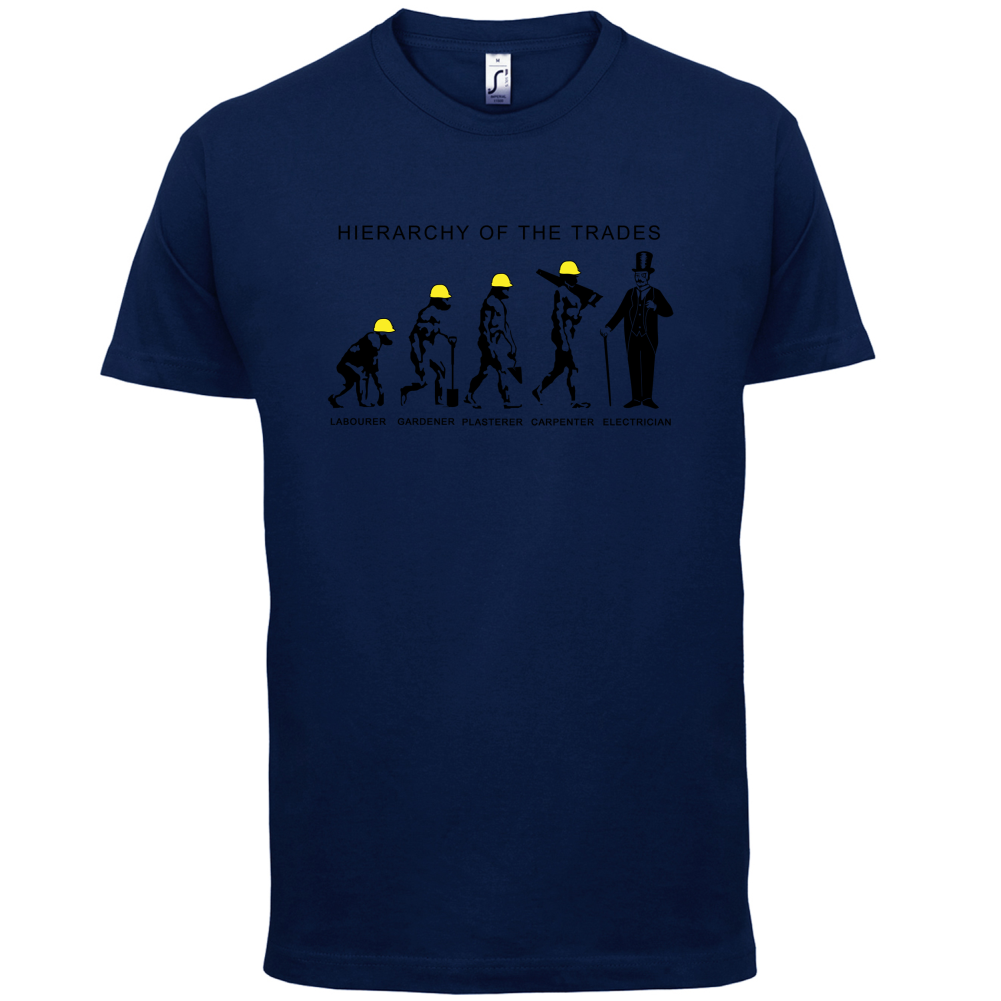 Hierarchy of Trades Electricians T Shirt