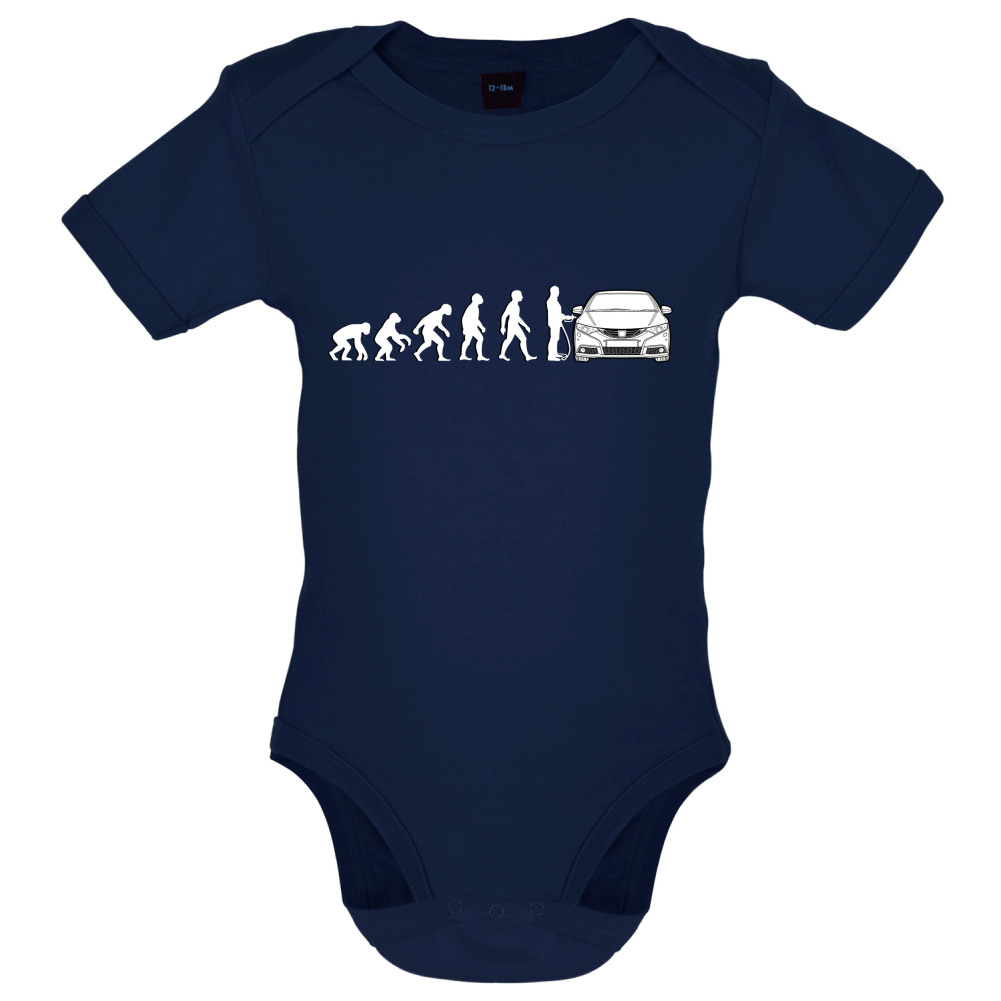 Evolution of Man Civic Driver Baby T Shirt