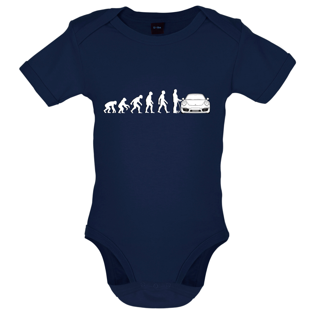 Evolution of Man 911 Driver Baby T Shirt