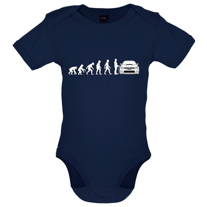 Evolution of Man Impreza Driver Baby T Shirt