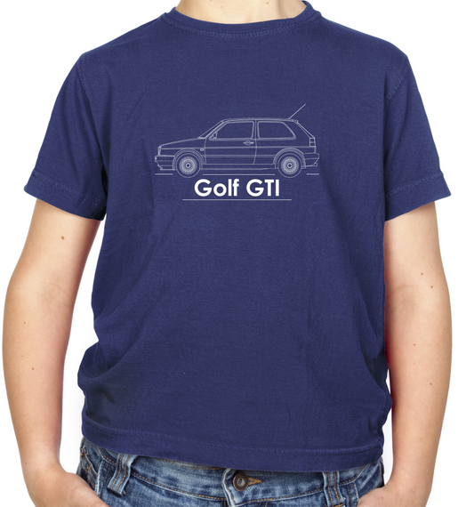 Side View Golf GTI MK2 Kids T Shirt