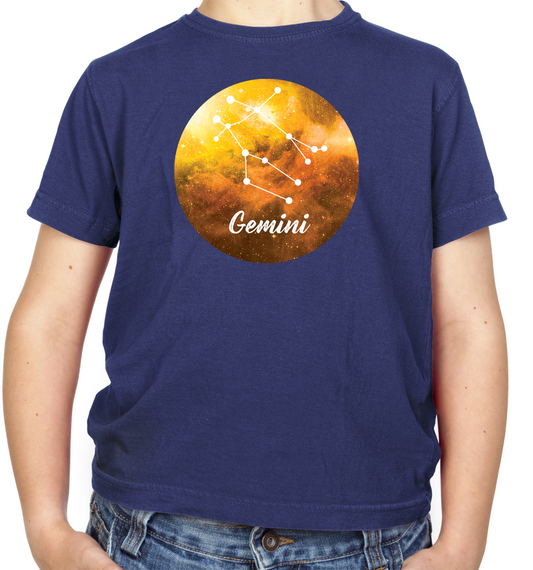 Gemini Sign Kids T Shirt