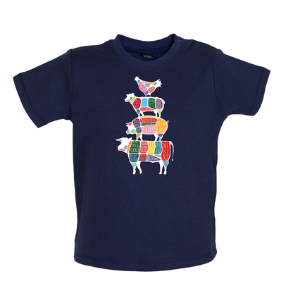 Meat Stack Diagram Baby T Shirt