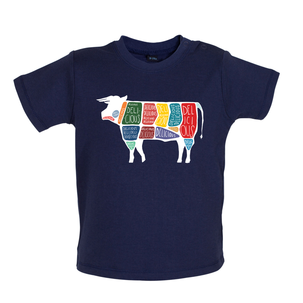 Delicious Cow Baby T Shirt