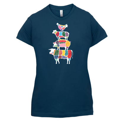 Meat Stack Diagram T Shirt