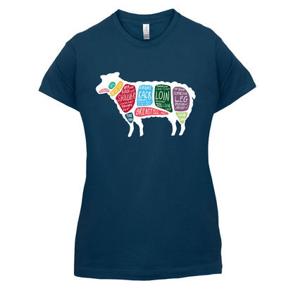 Butcher Sheep Diagram T Shirt