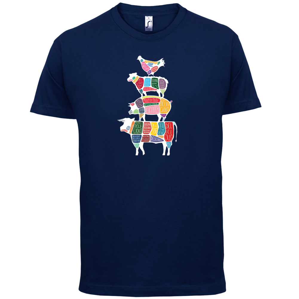 Meat Stack Diagram T Shirt