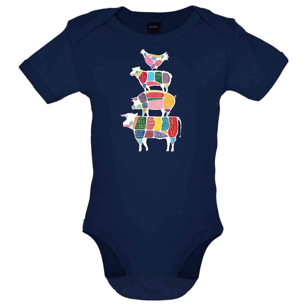 Meat Stack Diagram Baby T Shirt