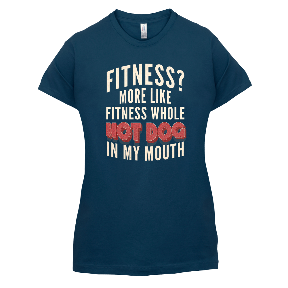 Fitness Hot Dog In My Mouth T Shirt