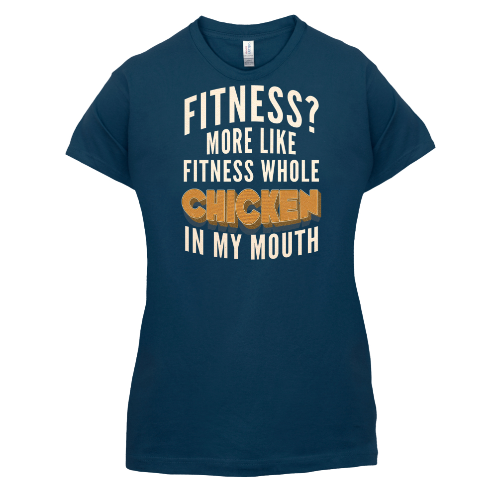 Fitness Chicken In My Mouth T Shirt