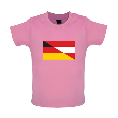 Half German Half Austrian Flag Baby T Shirt
