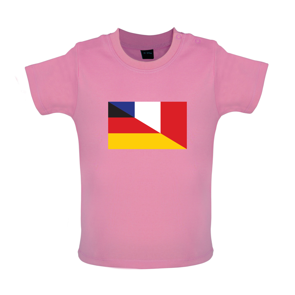 Half German Half French Flag Baby T Shirt
