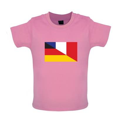 Half German Half French Flag Baby T Shirt