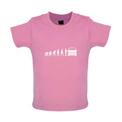 Evolution Of Man T5 Campervan Baby T Shirt