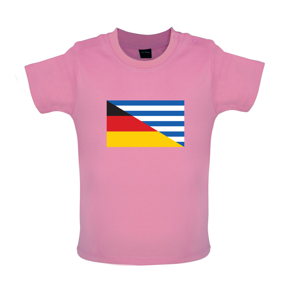 Half German Half Greek Flag Baby T Shirt
