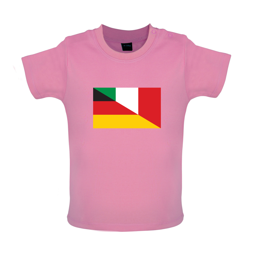 Half German Half Italian Flag Baby T Shirt
