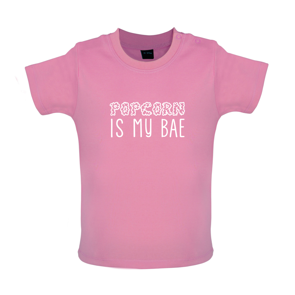 Popcorn Is My Bae Baby T Shirt