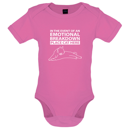 Emotional Breadown Place Cat Here Baby T Shirt