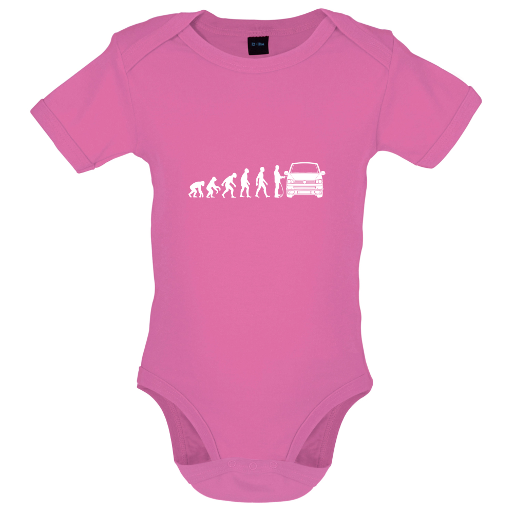 Evolution Of Man T5 Campervan Baby T Shirt