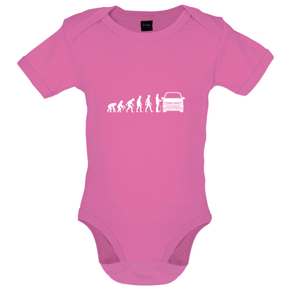 Evolution Of Man T5 Campervan Baby T Shirt