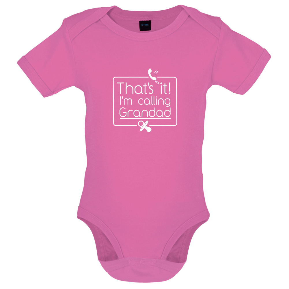 I'm Calling Grandad Baby T Shirt