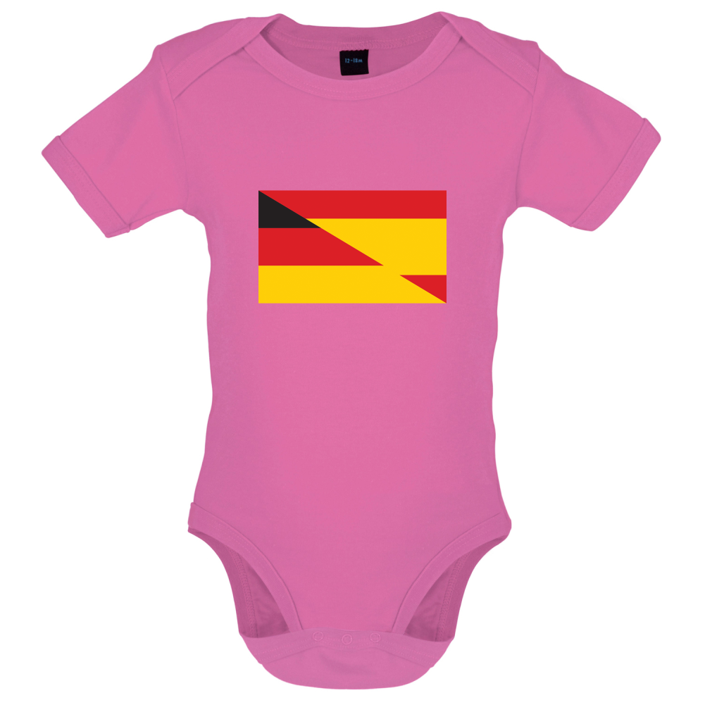 Half German Half Spanish Flag Baby T Shirt