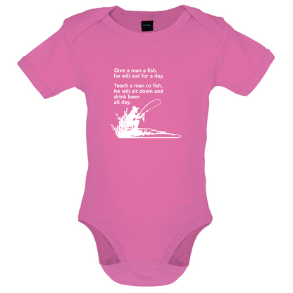 Fishing - He'll Drink Beer All Day Baby T Shirt