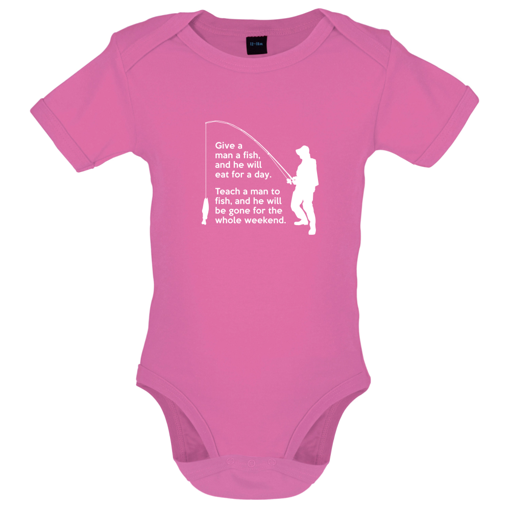 Fishing - He'll Be Gone For The Weekend Baby T Shirt