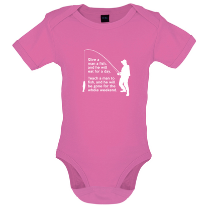 Fishing - He'll Be Gone For The Weekend Baby T Shirt