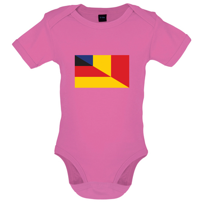 Half German Half Romanian Flag Baby T Shirt