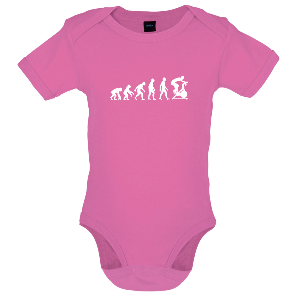 Evolution Of Man Spin Baby T Shirt
