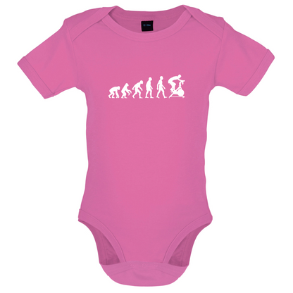 Evolution Of Man Spin Baby T Shirt