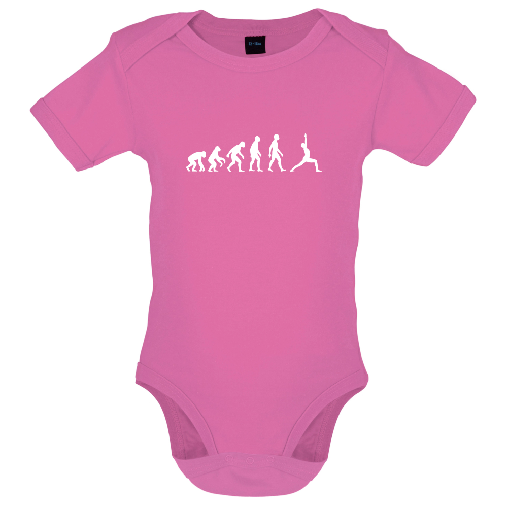 Evolution Of Man Yoga Baby T Shirt