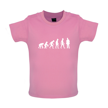 Evolution Of Man Plumber Baby T Shirt