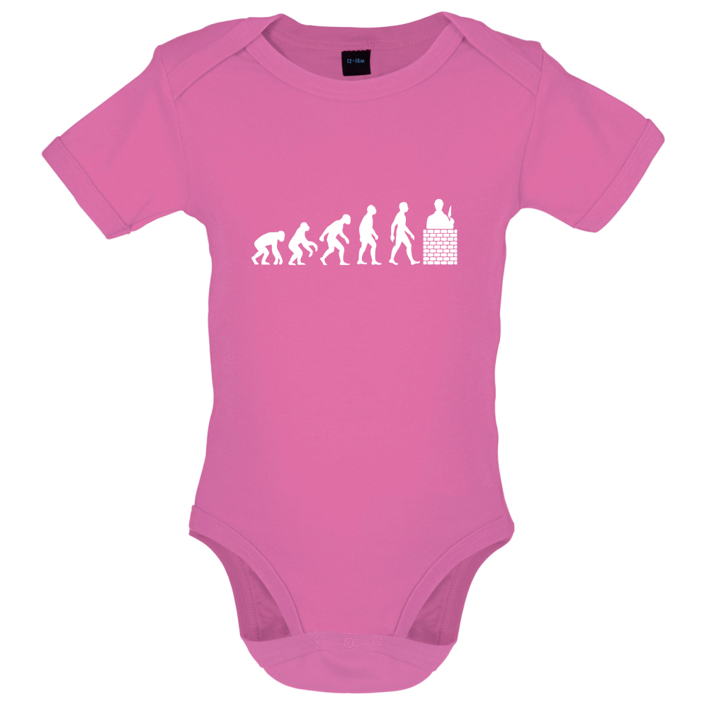 Evolution Of Man Brick Layer Baby T Shirt