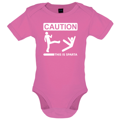 Caution This Is Sparta Baby T Shirt