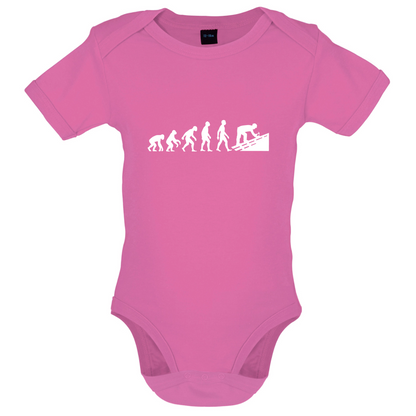 Evolution Of Man Roofer Baby T Shirt