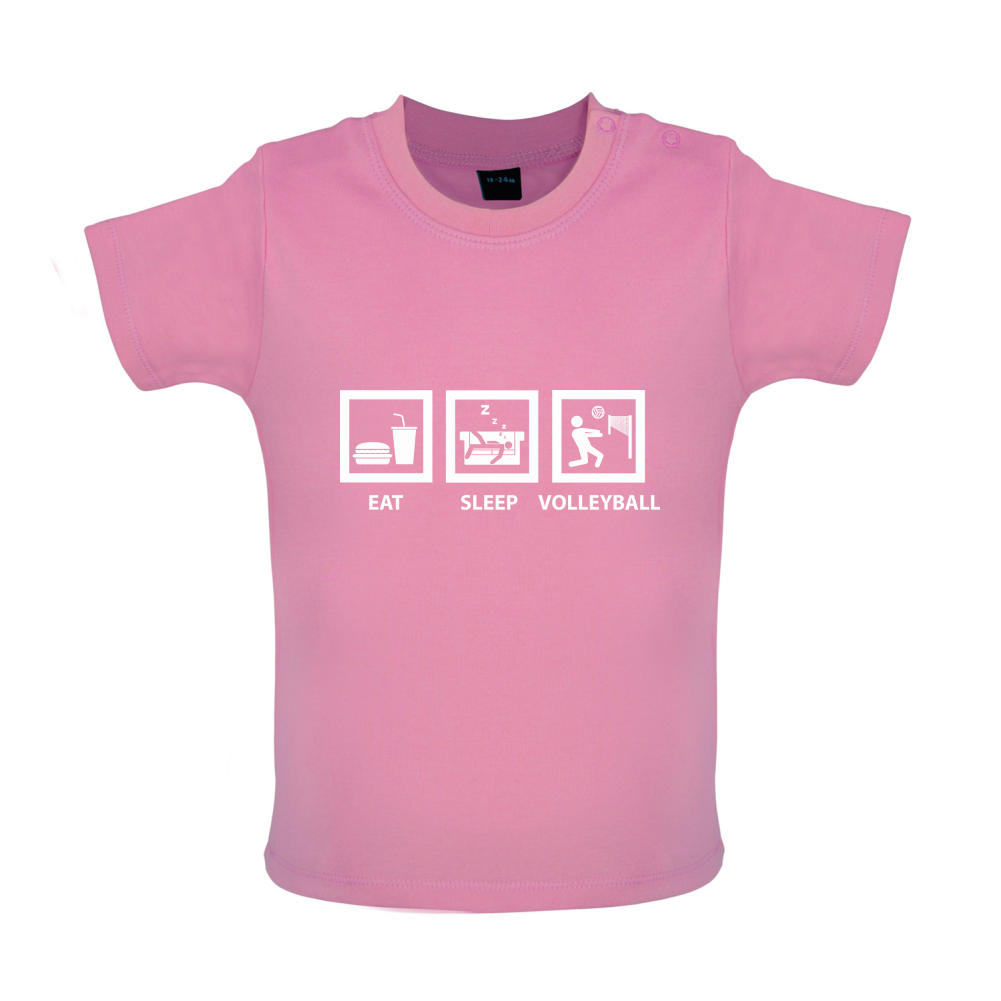 Eat Sleep Volleyball Baby T Shirt